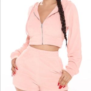 The New Trendsetter Terry Short Set - Mauve